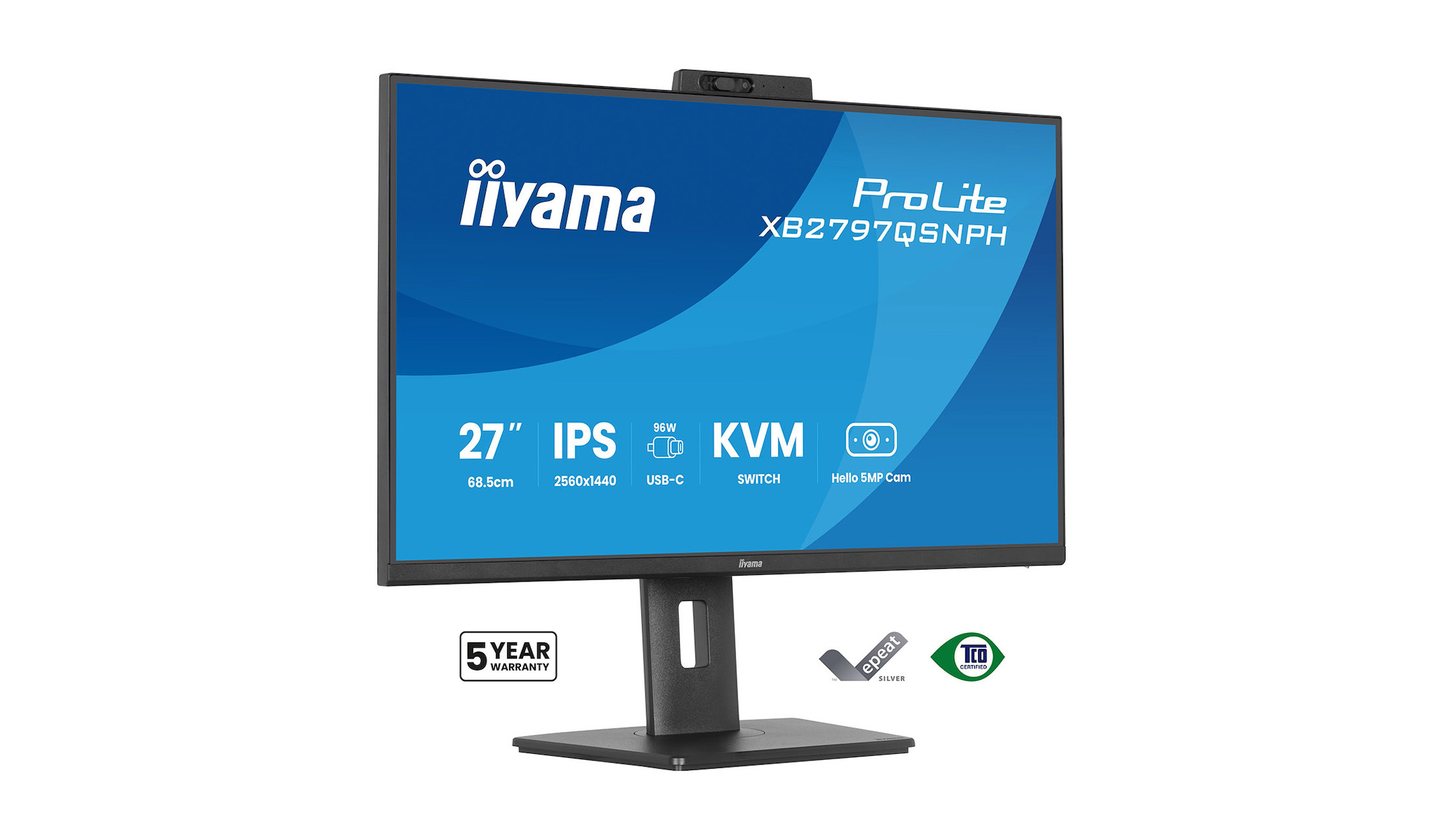 iiyama-ProLite-XB2797QSNPH-B1-27-inch-IPS-QHD-monitor-met-ingebouwde-5-MP-Windows-Hello-camera