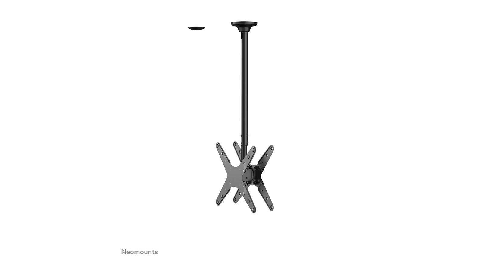 Neomounts-FPMA-C340DBLACK-Plafondbevestiging-voor-twee-monitoren-tv-s-32-75