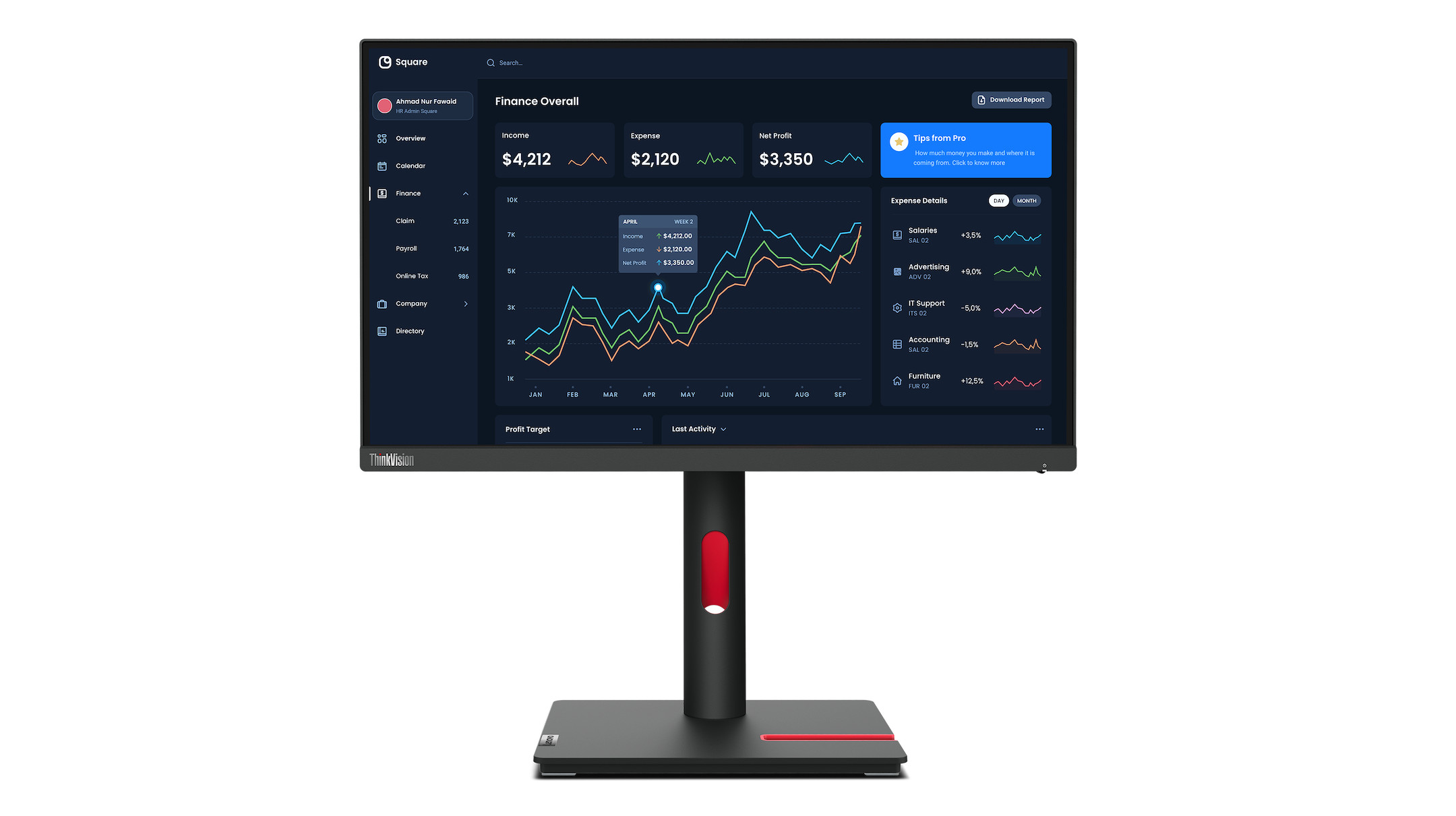 Lenovo-ThinkVision-T22i-30-21-5-inch-Full-HD-monitor-met-IPS-scherm-voor-ergonomische-werkplekken
