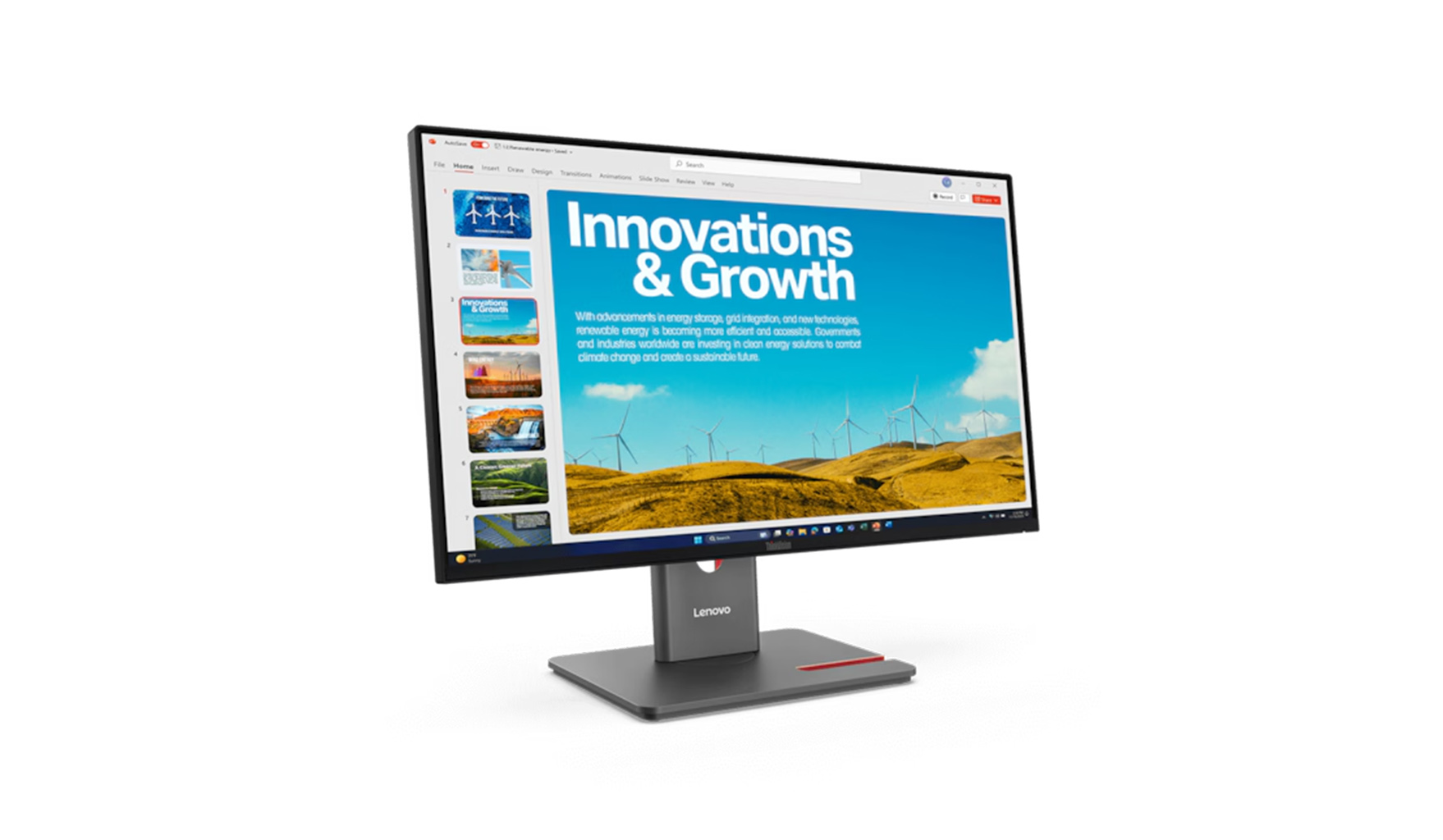 Lenovo-P24QD-40-ThinkVision-23-8-inch-QHD-IPS-monitor-met-140-W-USB-C-dock-voor-hybride-werkplekken