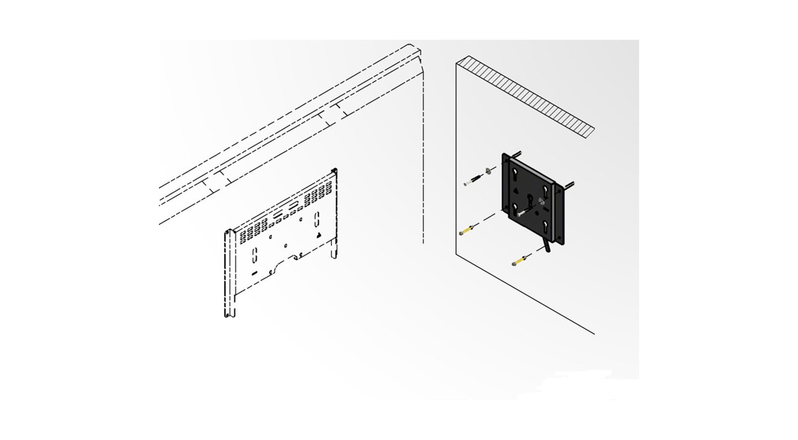 Audipack-390967-Wandbevestiging-voor-flatscreenmonitoren-slank-ontwerp-L-en-S5