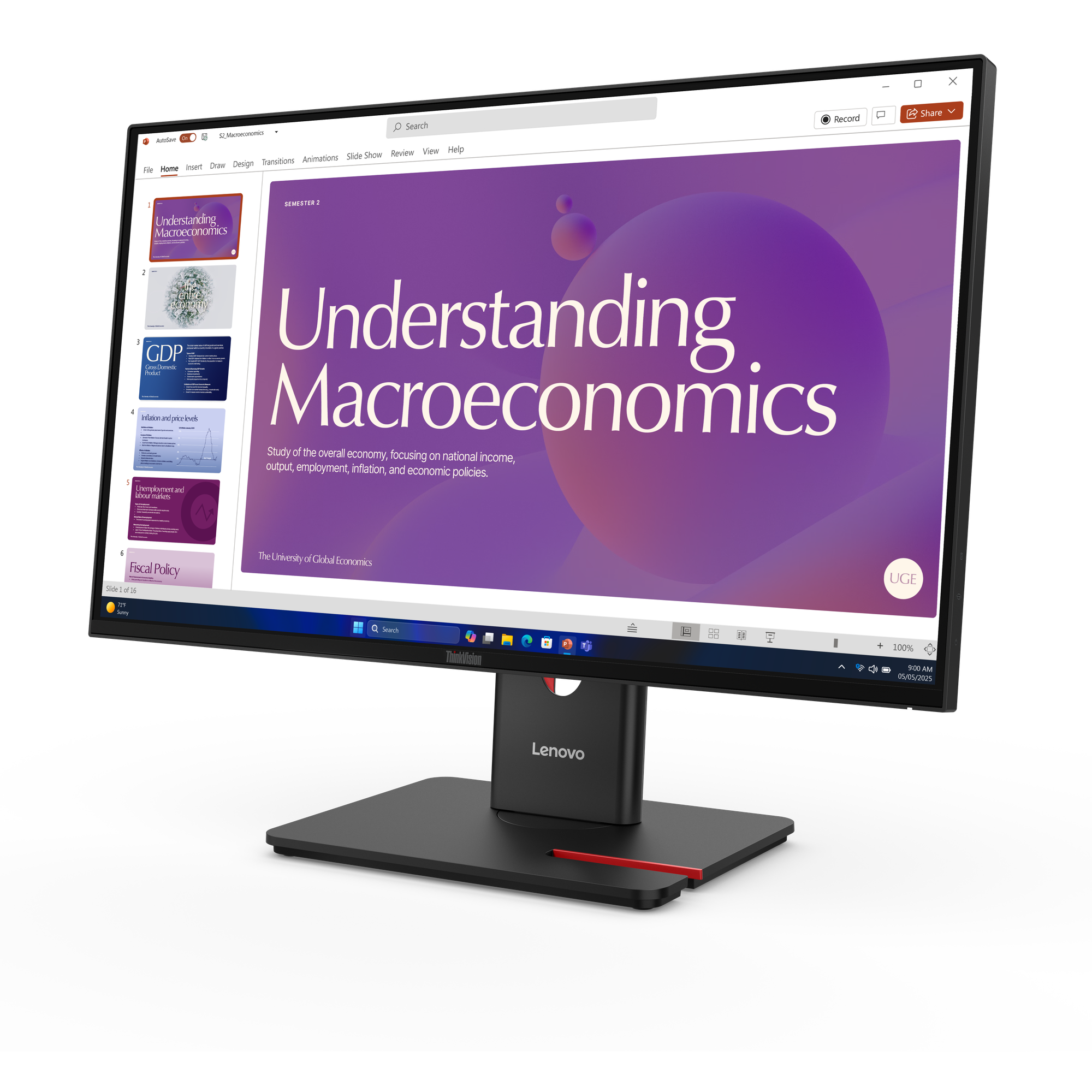 Lenovo-ThinkVision-T24D-40-23-8-inch-Full-HD-IPS-monitor-met-100-W-USB-C-voor-kantooromgevingen