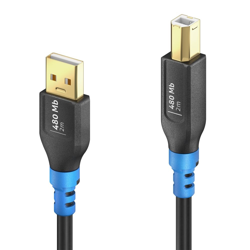 PureLink-FI-U200-USB-2-0-USB-A-naar-USB-B-kabel-zwart-2-00-m-enkele-kabel