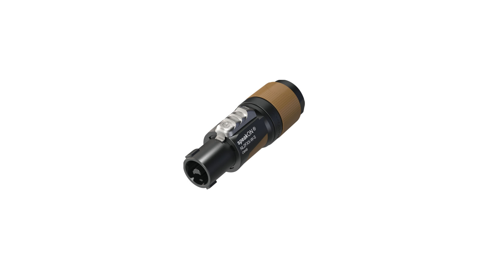 NEUTRIK-NL2FXX-W-S-speakON-Kabelstecker-mit-Spannzangenzugentlastung