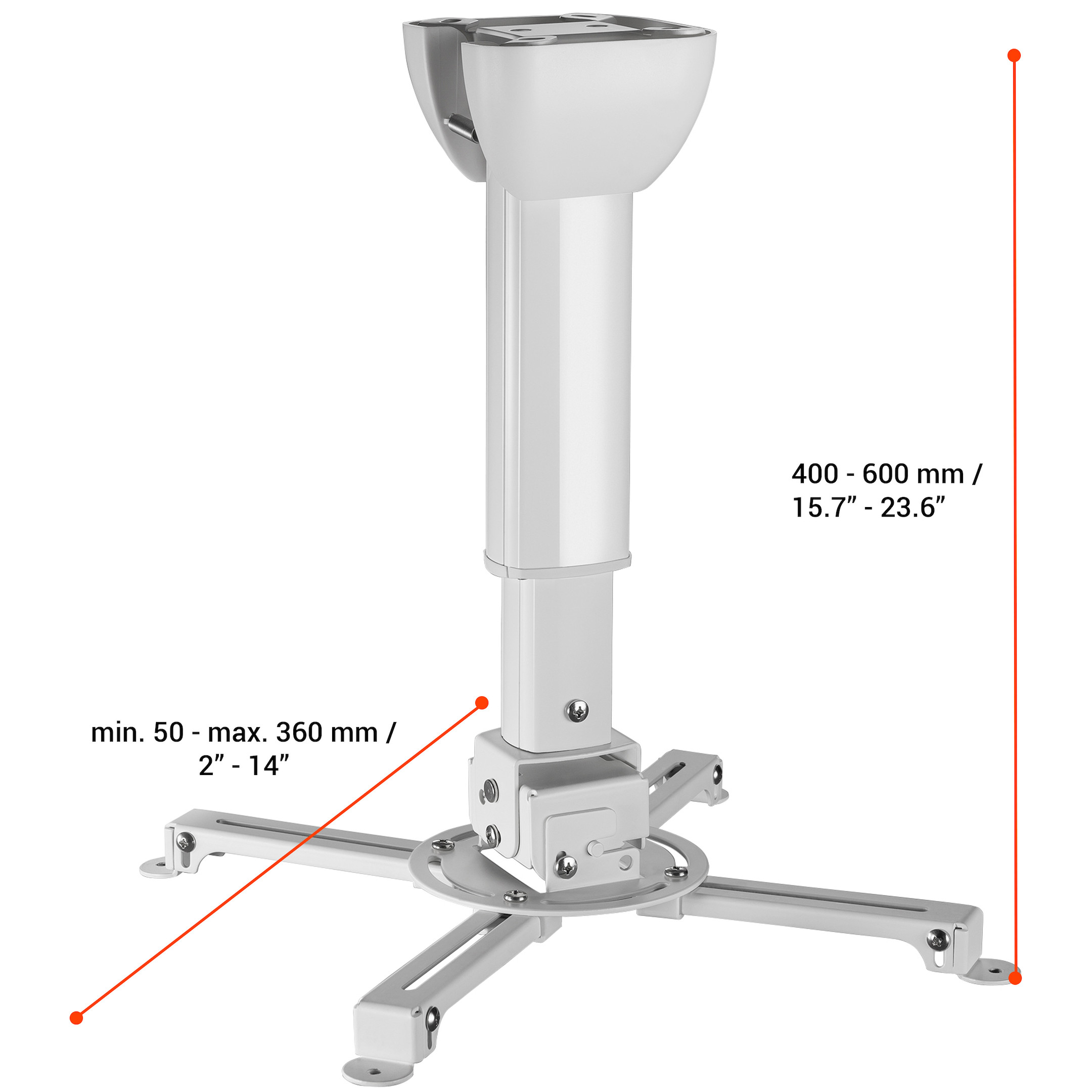 Celexon-plafondbeugel-universeel-Multicel-4060-Pro-wit