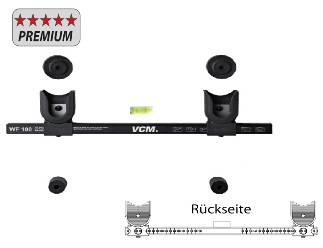 VCM-universele-muurbeugel-WF-100-stijf-Zwart