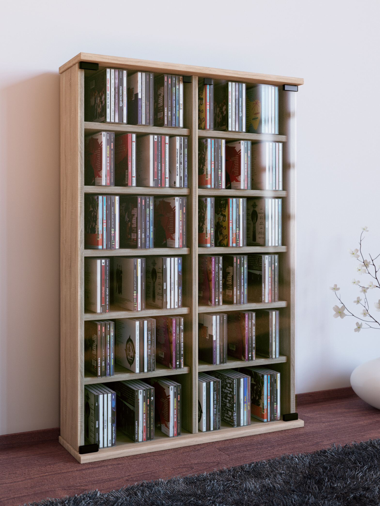 VCM-CD-DVD-Moebel-Roma-Schrank-Regal-in-6-Farben-sonoma-eiche-saegerau