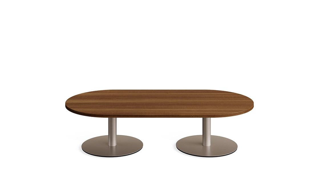 Steelcase Obelos Konferenztisch niedrige Lounge-Höhe auf einem Einzelfuß mit runder Tischfläche Steelcase-Obelos-Konferenztisch-niedrige-Lounge-Hohe-auf-einem-Einzelfuss-mit-runder-Tischflache