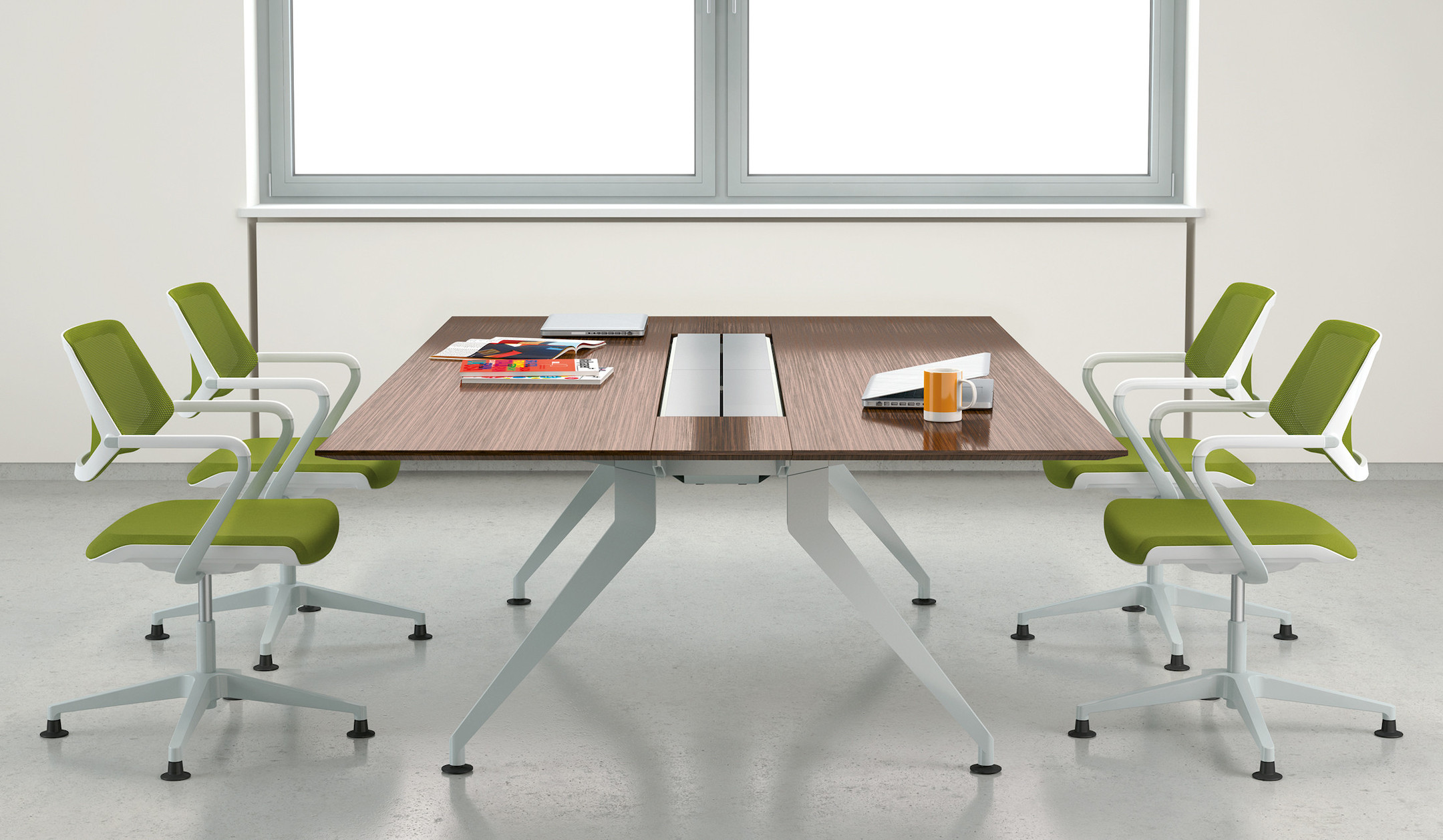 Steelcase 4.8 four point eight quadratischer Konferenztisch für 4 bis 8 Personen, ideal für Meetings Steelcase-4-8-four-point-eight-quadratischer-Konferenztisch