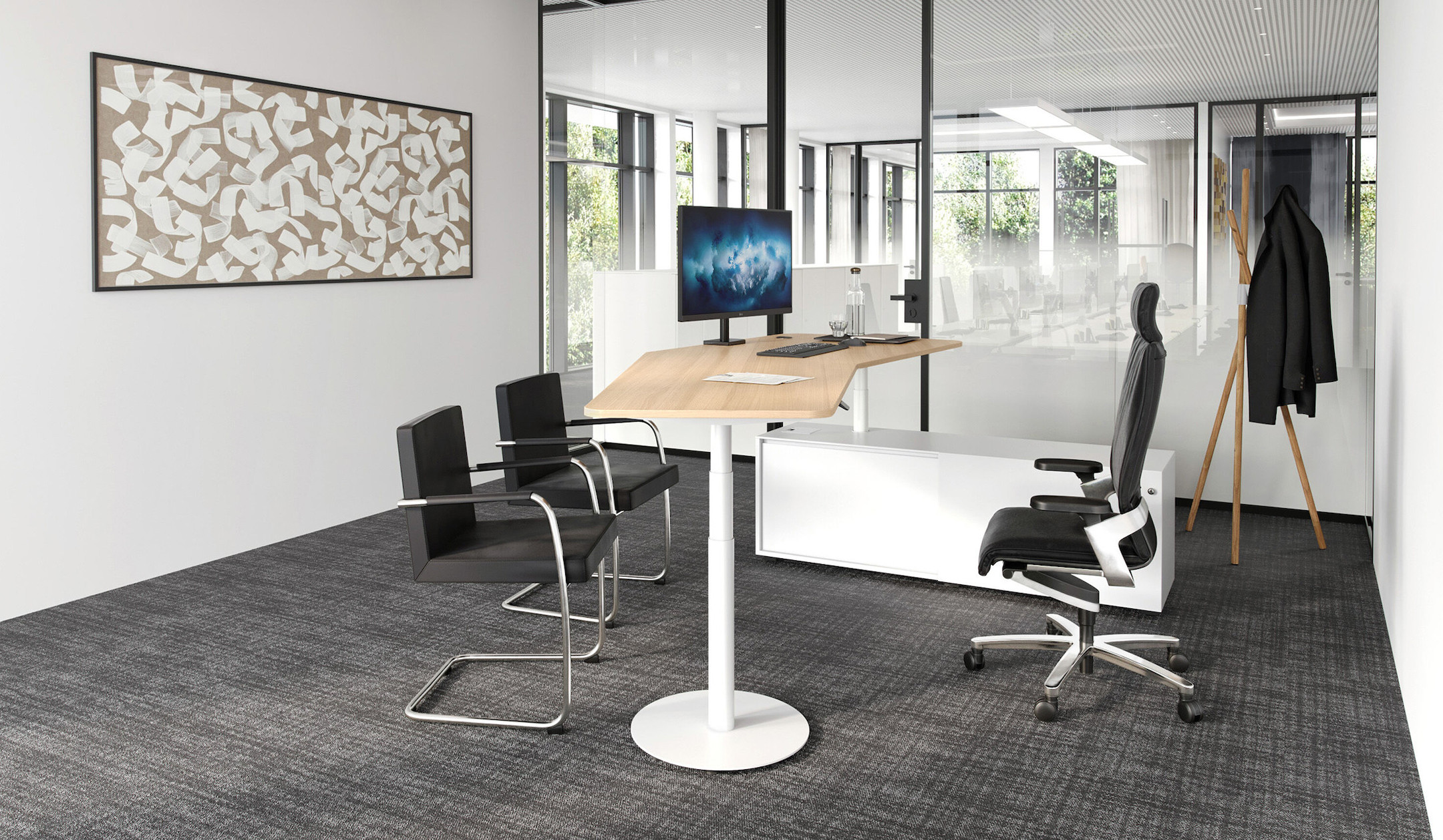 Bene-CONSULT-PURE-LIFT-W10-hohenverstellbares-Tischsystem-mit-Stauraum-und-Schreibtisch