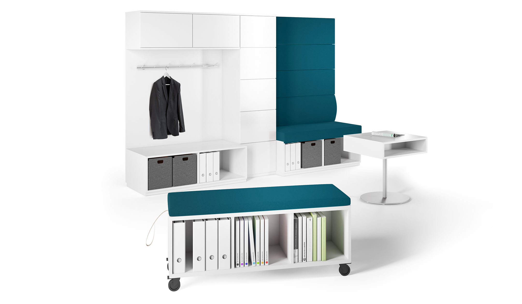 ASSMANN-Syneo-Part-Regal-modularer-Stauraum-mit-Sitzbank-Option