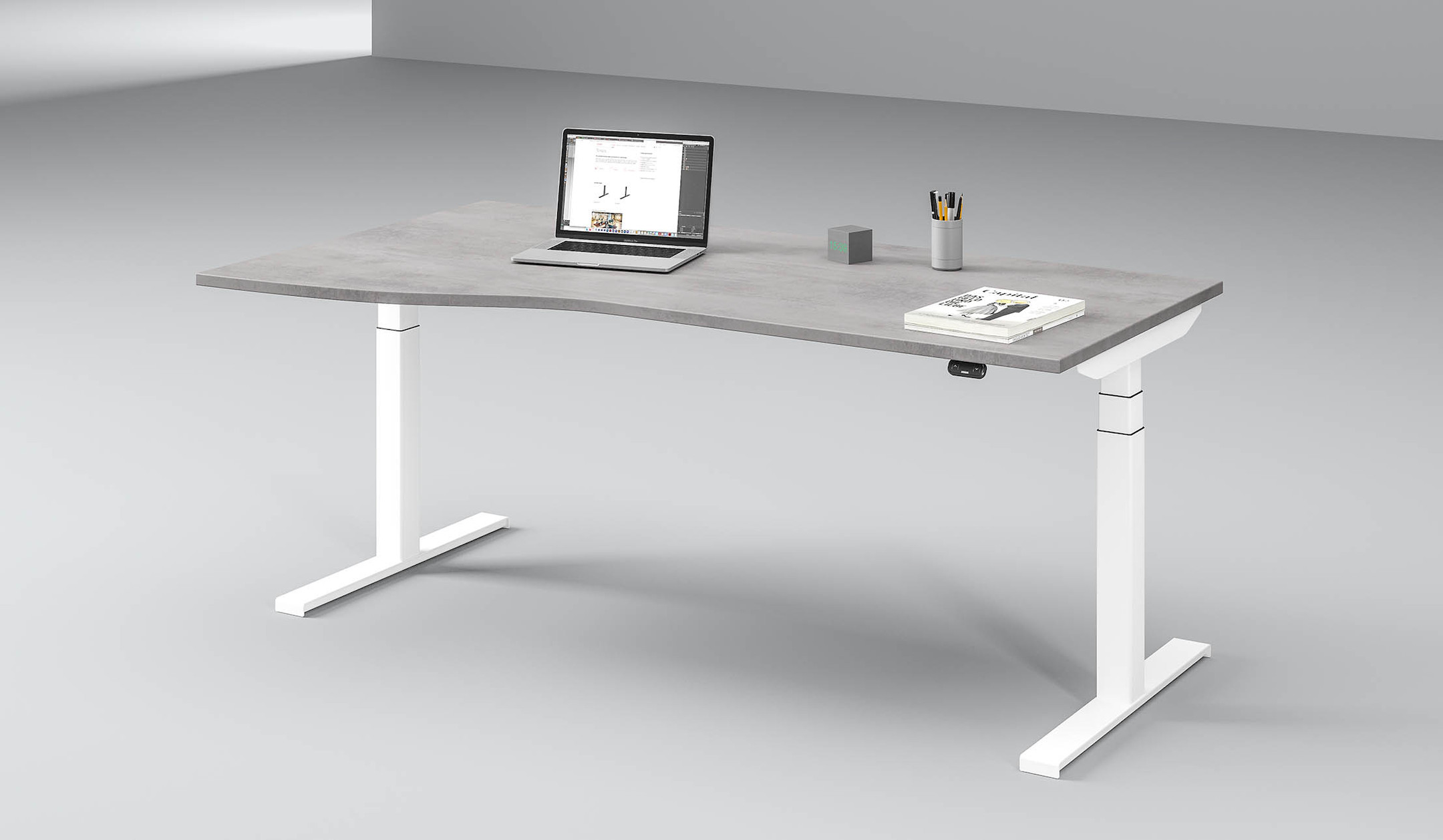 ASSMANN-Tensos-Schreibtisch-in-B-Form-mit-Kabelmanagement-fur-den-Arbeitsplatz
