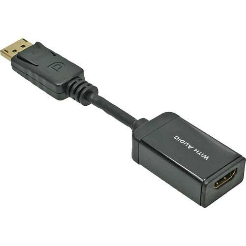 INLINE DisplayPort zu HDMI Adapterkabel mit Audio, DisplayPort Stecker auf HDMI Buchse, 4K/30Hz, sc