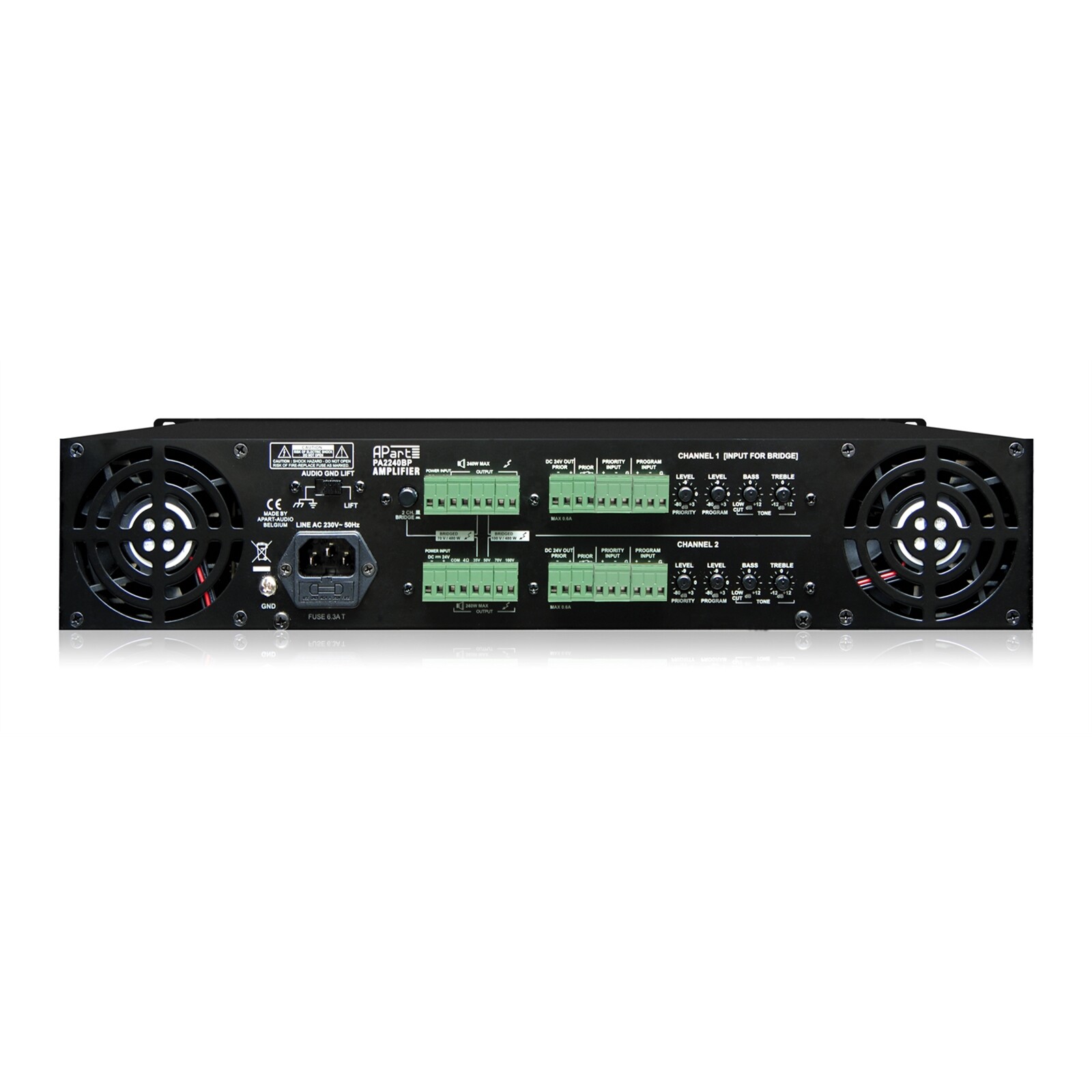 APart-PA2240BP-2-Kanal-100V-240W-Leistungsverstarker