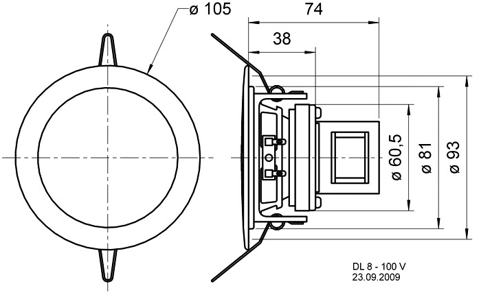 Visaton DL 8 - 100 V Visaton DL 8 - 100 V