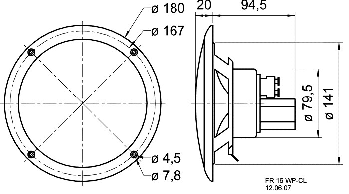 Visaton-FR-16-WP-CL-100-V