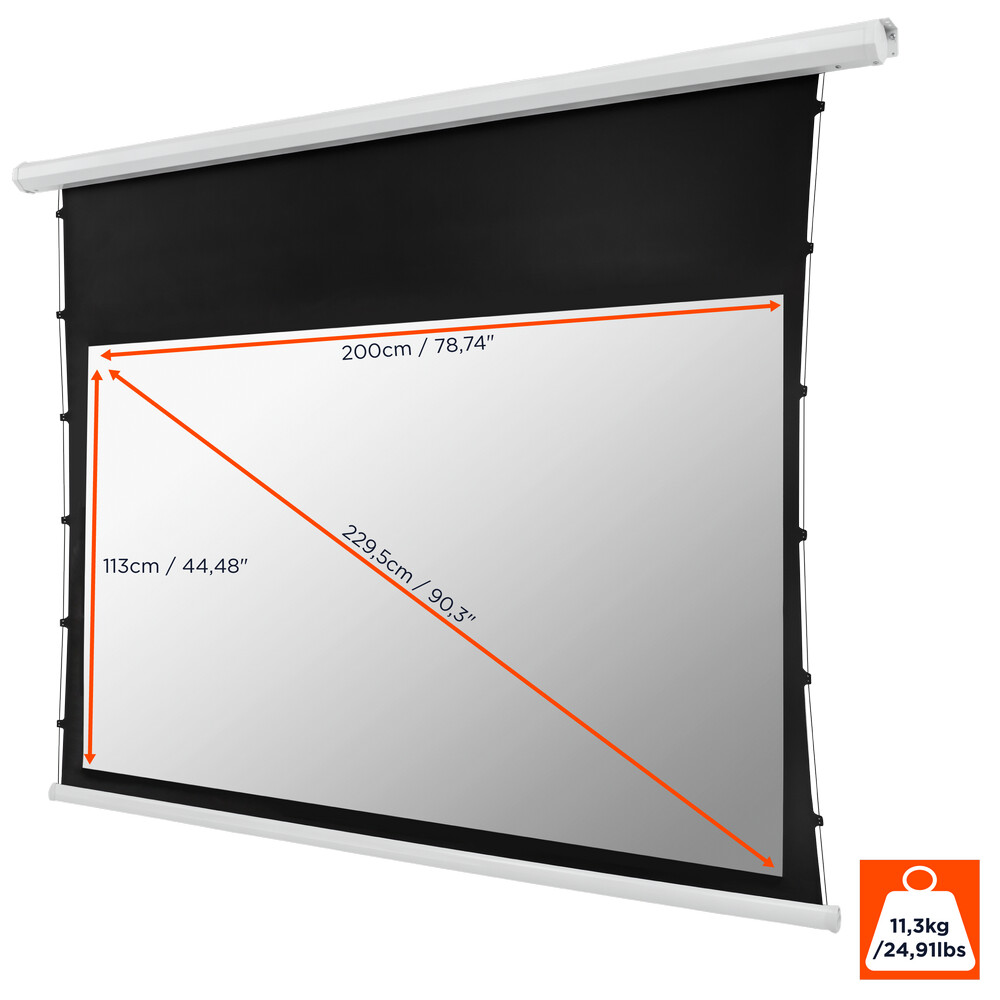 CELEXON Basic Line Motor Tension Leinwand 200 x 113cm