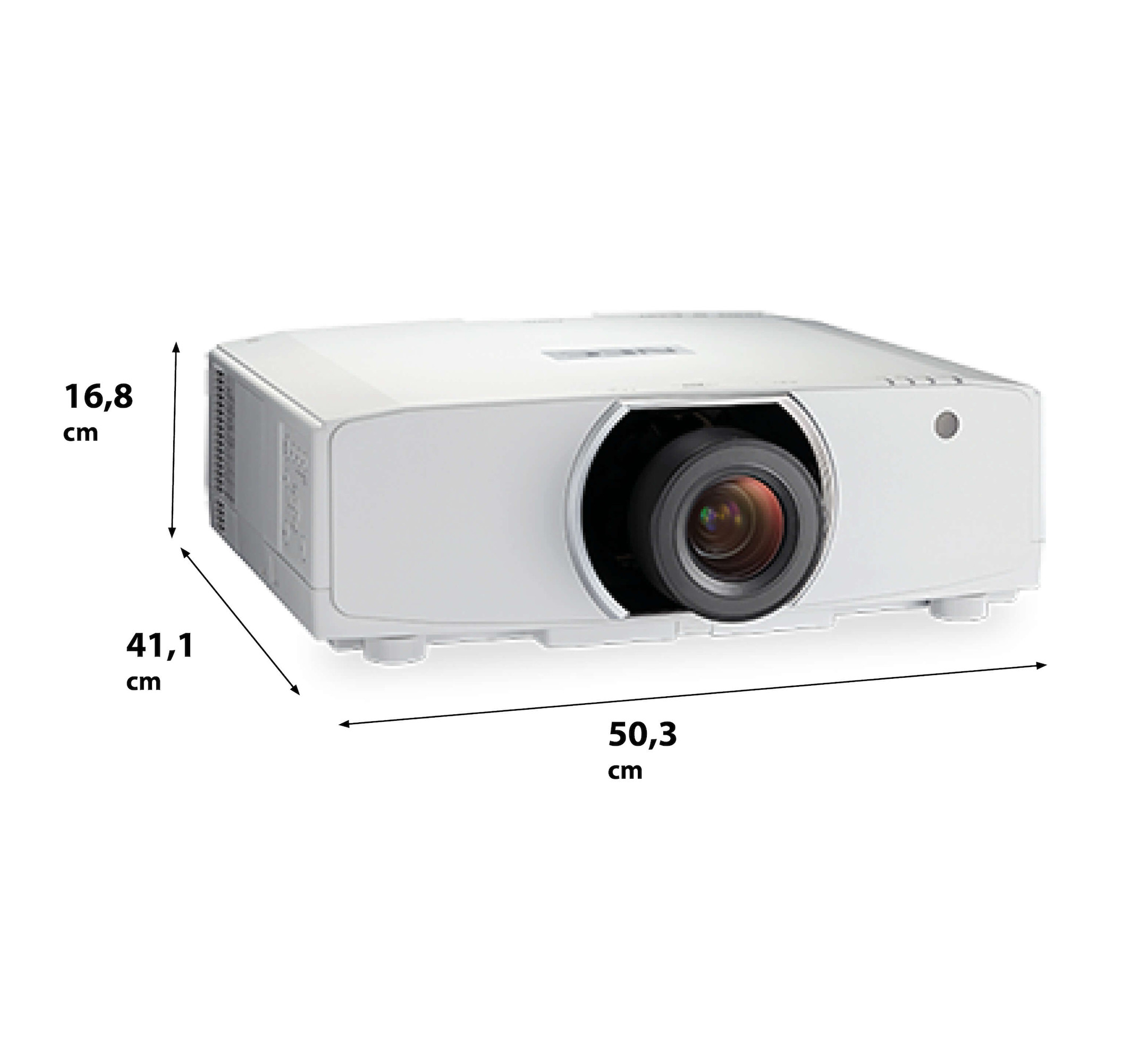 NEC-PA803U-met-losse-lens-NP13ZL