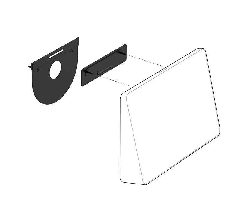Logitech-Tap-Wall-Mount-plaatsbesparende-muurhouder-met-Kabelmanagement