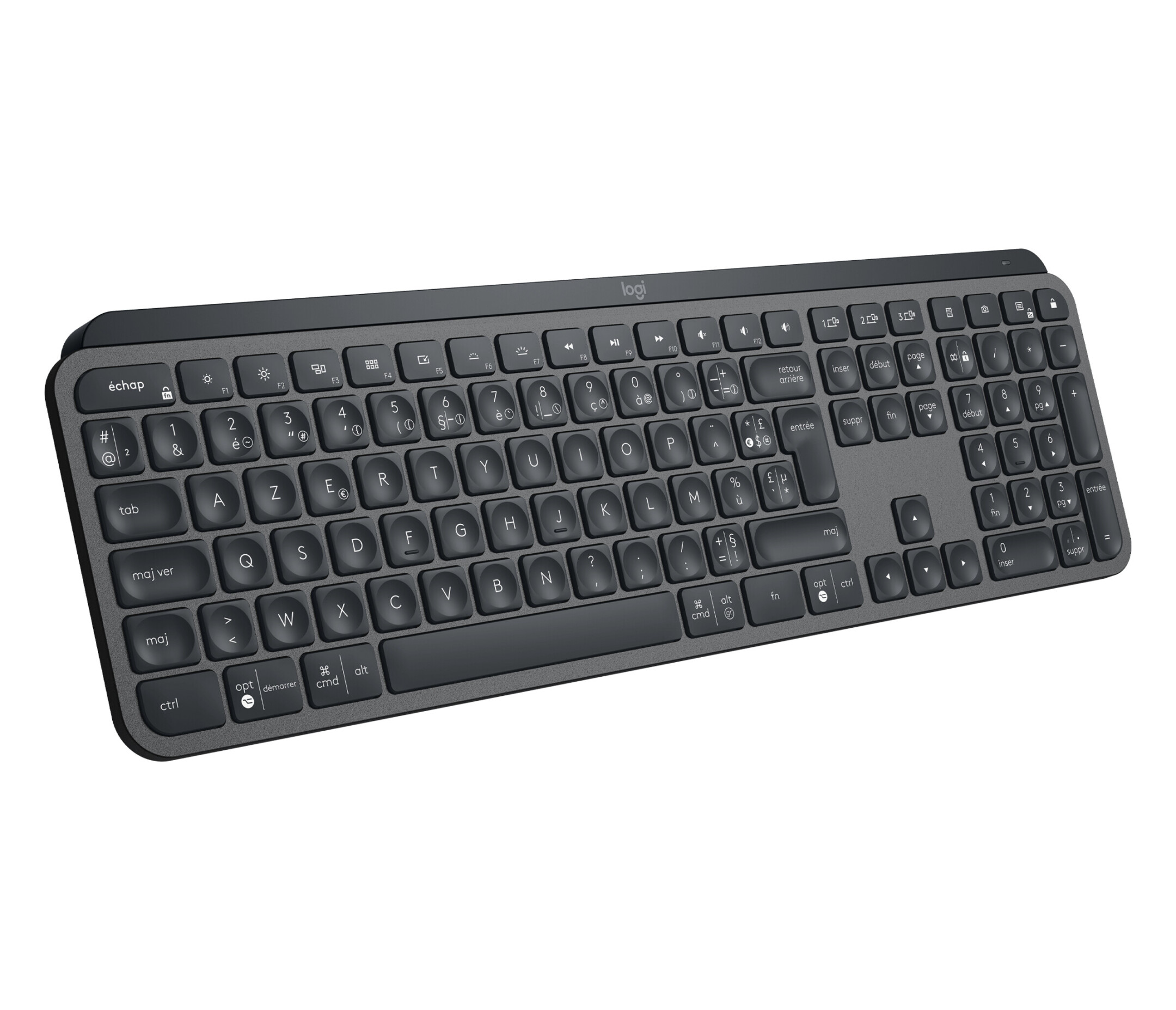 LOGITECH MX Keys Advanced Illuminated Kabellose Tastatur Graphite