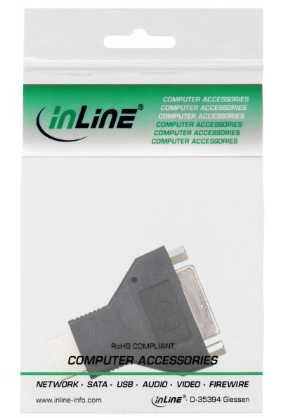 INLINE HDMI-DVI Adapter HDMI Stecker auf DVI Buchse