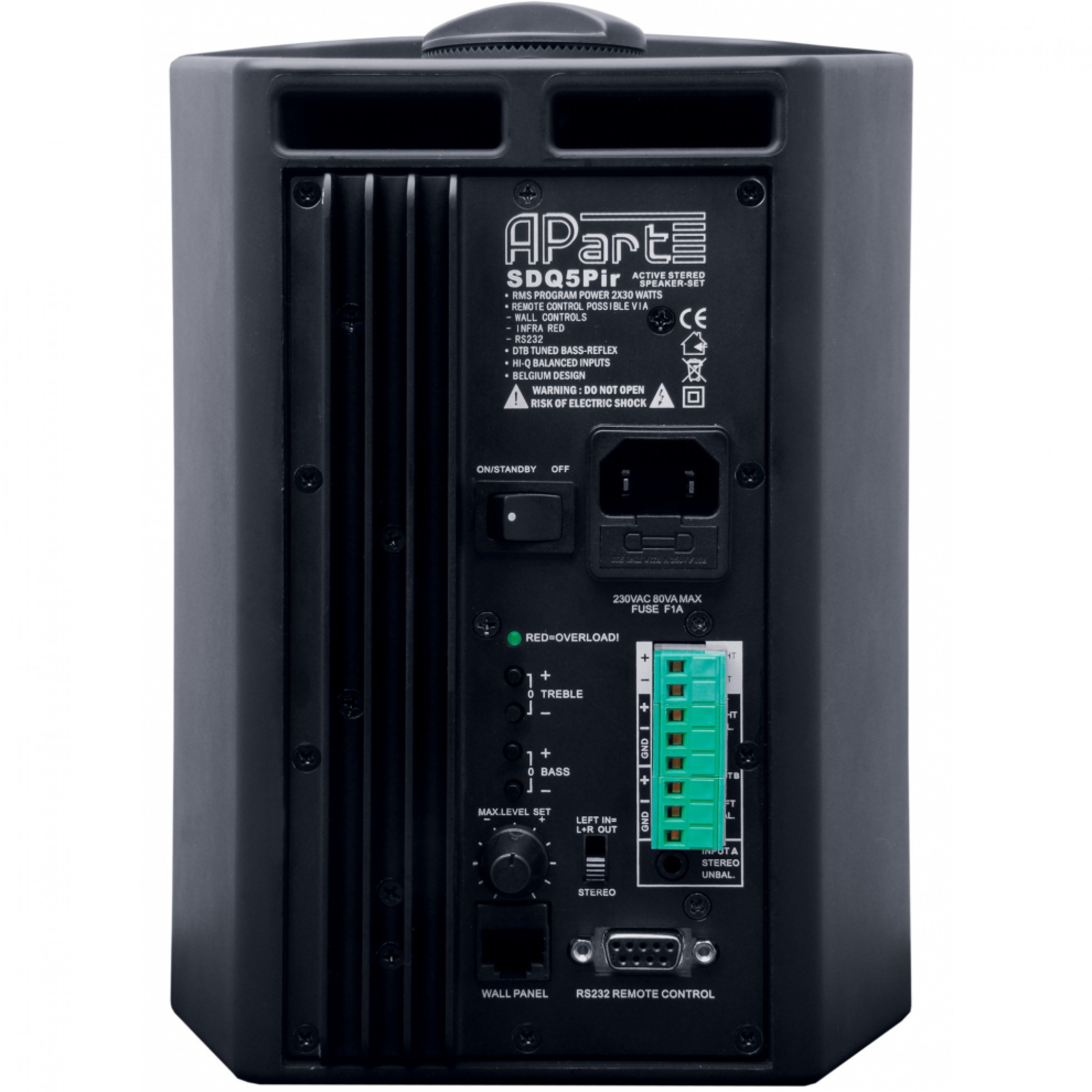 APart-SDQ5PIR-W-Kompaktes-aktives-2-Wege-Lautsprecherset-Aktiv-weiss-Demoware