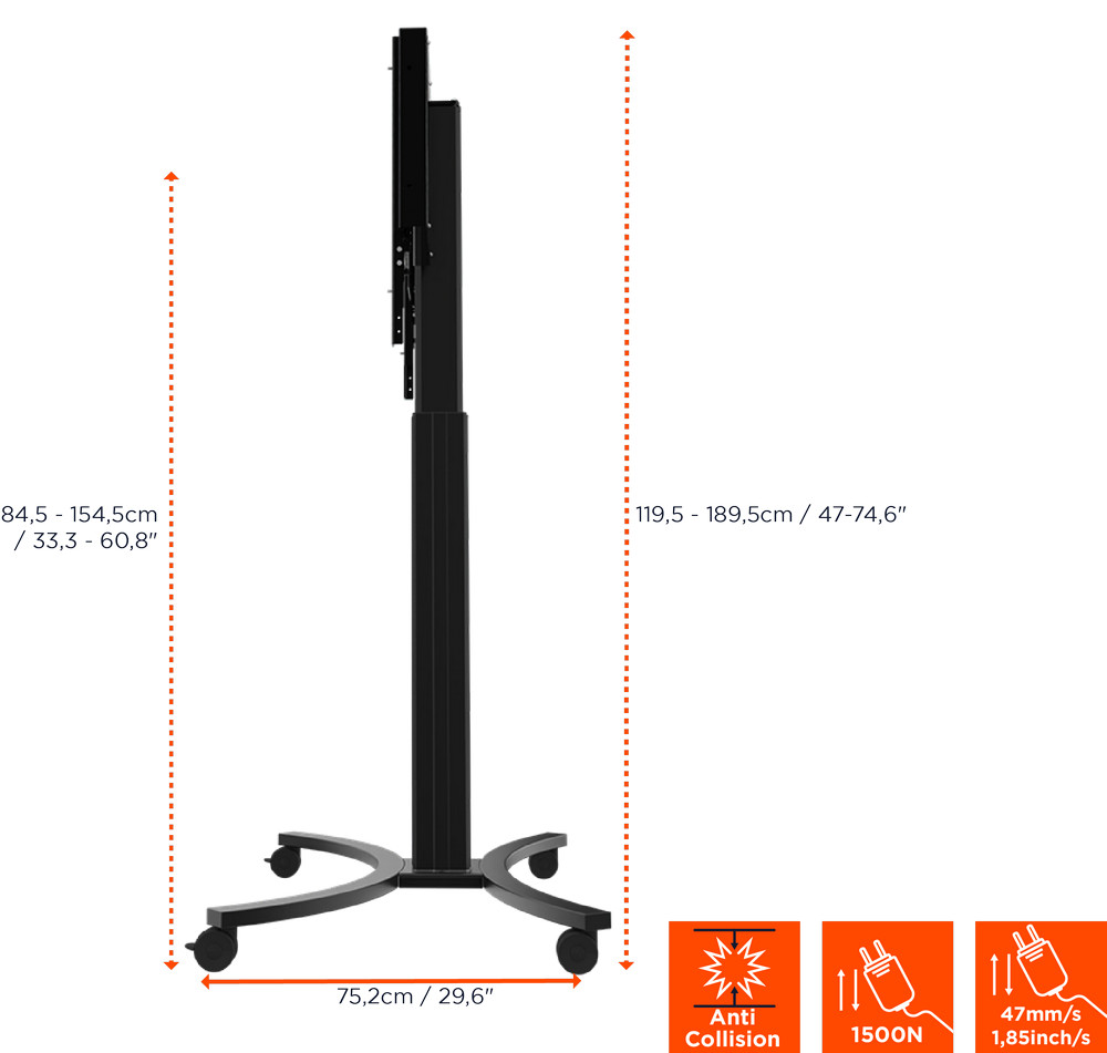 Celexon-Expert-elektrisch-hoogteverstelbaar-Display-Rolwagen-Adjust-4286MB-70cm