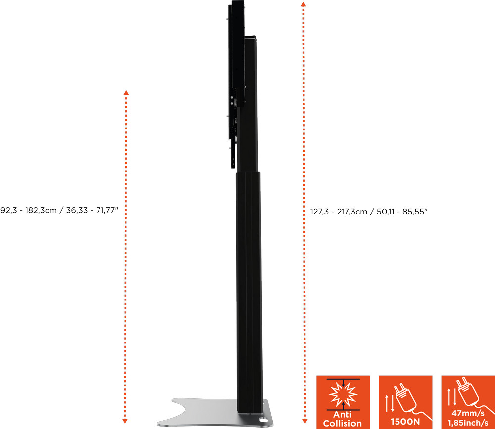 Celexon-Expert-elektrisch-hoogteverstelbare-Display-standaard-Adjust-4286PB-90cm