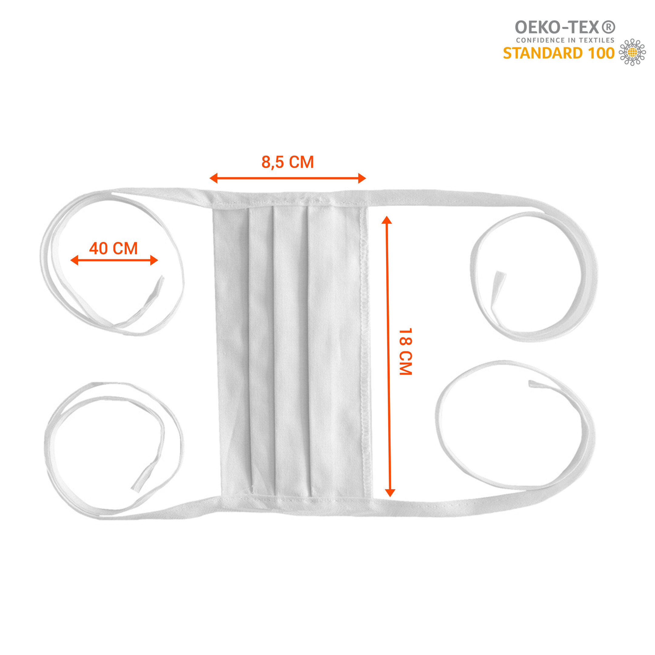 celexon Behelfs- Mund- und Nasenmaske Premium 100% Baumwolle mehrlagig ÖkoTex100 - mit Binder celexon Behelfs- Mund- und Nasenmaske Premium 100% Baumwolle mehrlagig ÖkoTex100 - mit Binder