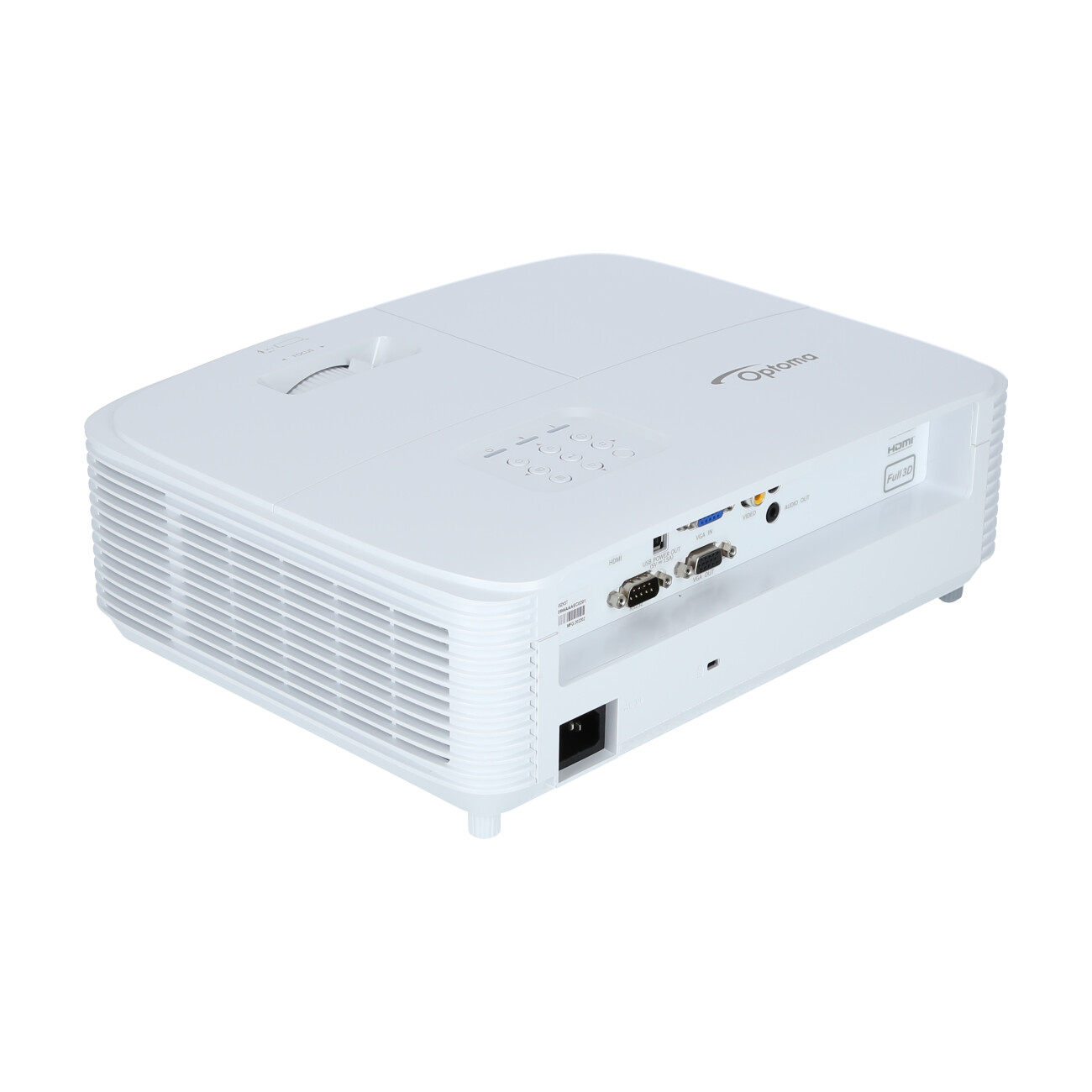OPTOMA Projektor H117ST DLP WXGA 3800lm HDMI VGA Composite video Audio 3.5mm USB-A RS232