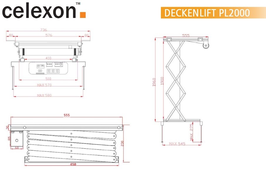celexon-plafondlift-PL2000-Demo
