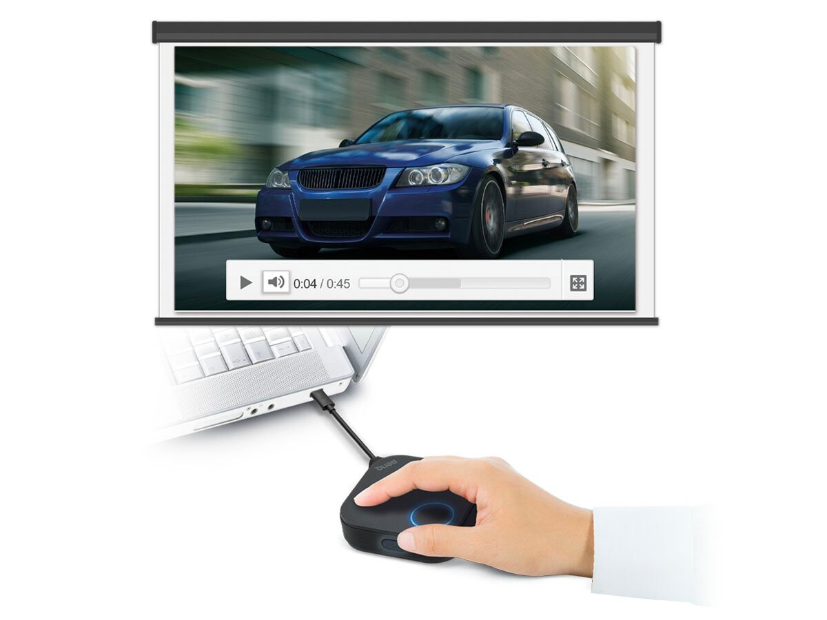 BENQ InstaShow WDC10HC, USB-C/HDMI Drahtlos-System, 1x USB-C/1x HDMI Sender, 1x Receiver, 1x Cradle,