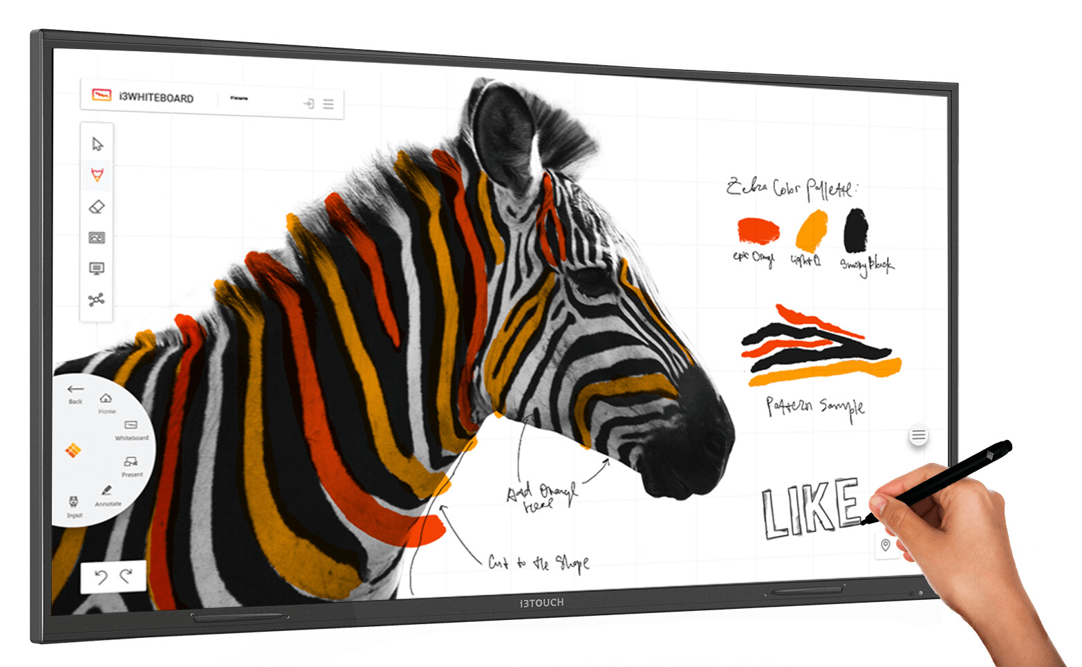 i3-Technologies-i3TOUCH-X-ONE-86-inkl-Kabel-Wandhalterung