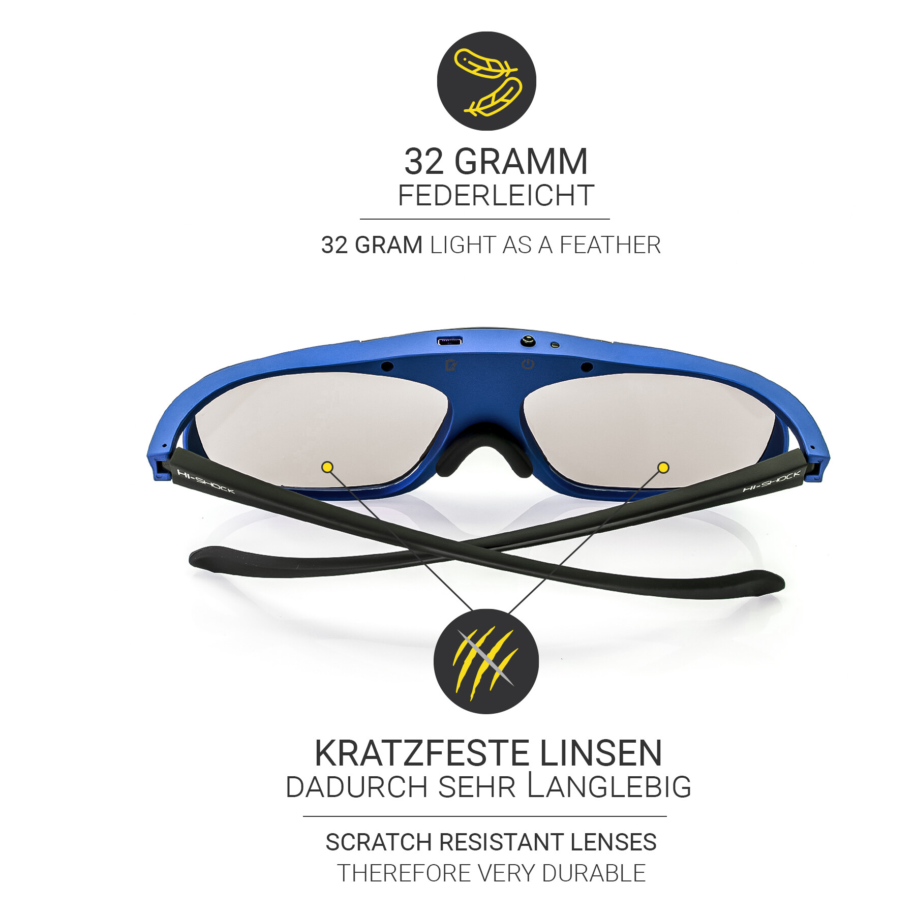 HI-SHOCK-Deep-Heaven-Aktive-3D-Brille-RF-Bluetooth-Dualplay-Dualview