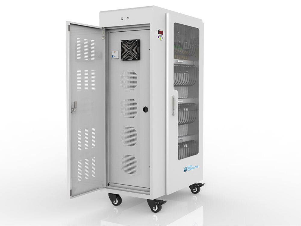 Good-Connections-R-ANTARES-T52-Tablet-Ladewagen-UV-C-Desinfektion-grau