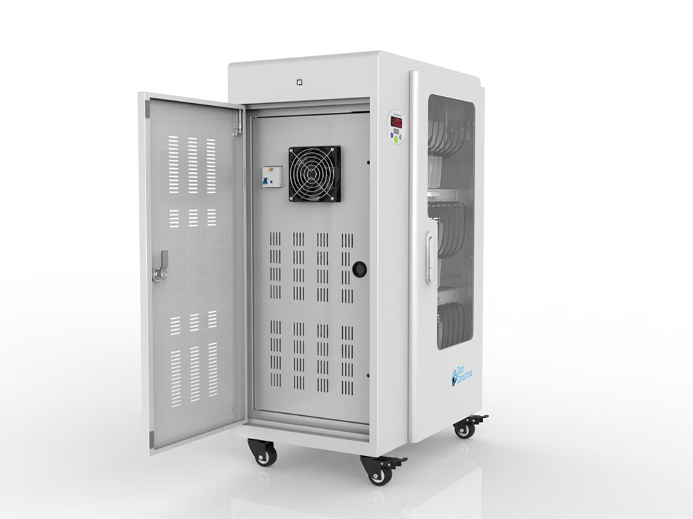 Good-Connections-R-ANTARES-T30S-Tablet-Ladewagen-UV-C-Desinfektion-Sync-Funktion-grau
