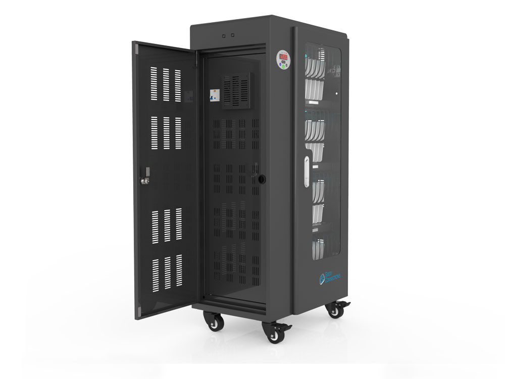 Good-Connections-R-ANTARES-T40S-Tablet-Ladewagen-UV-C-Desinfektion-Sync-Funktion-schwarz