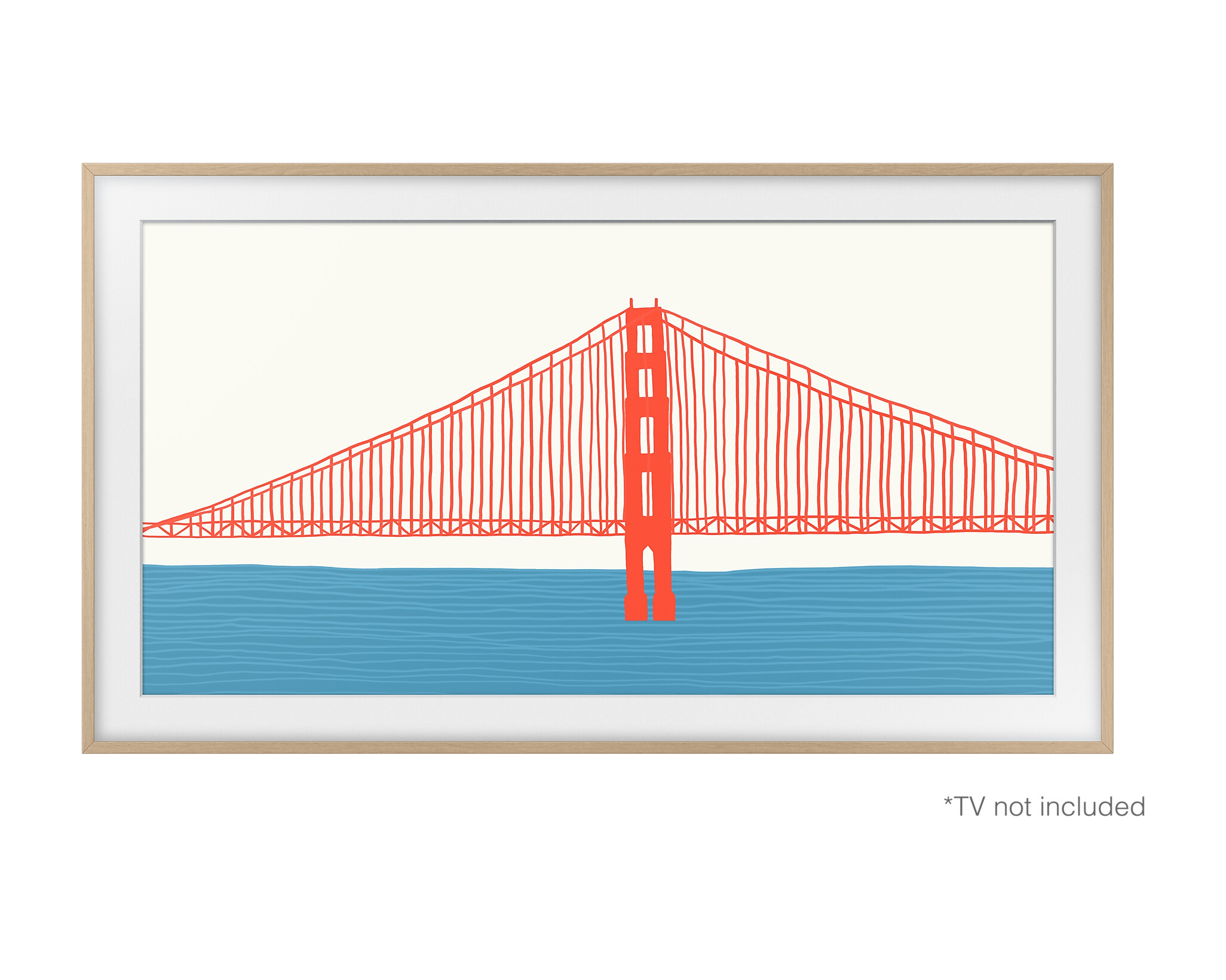 Samsung-The-Frame-65-Rahmen-Modern-in-Teak