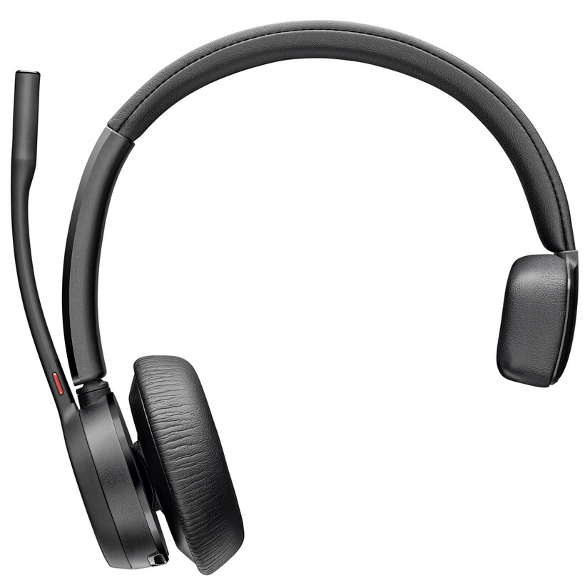 Poly-Voyager-4310-UC-V4310-M-C-draadloze-mono-Bluetooth-Headset-met-USB-A-zonder-oplaadstation-gecertificeerd-voor-Microsoft-Teams
