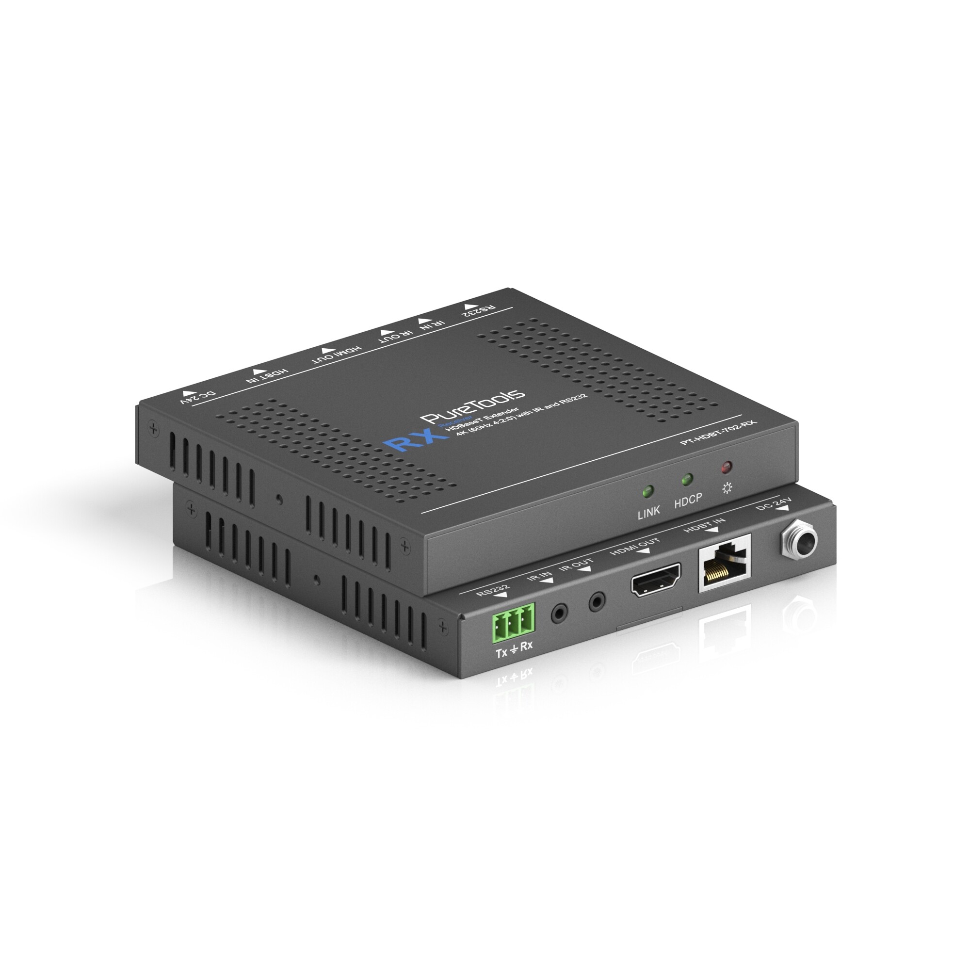 PURELINK PureTools PT-HDBT-702-RX HDMI HDBaseT Receiver - Video-/Audio-/Infrarot-Übertrager - HDMI
