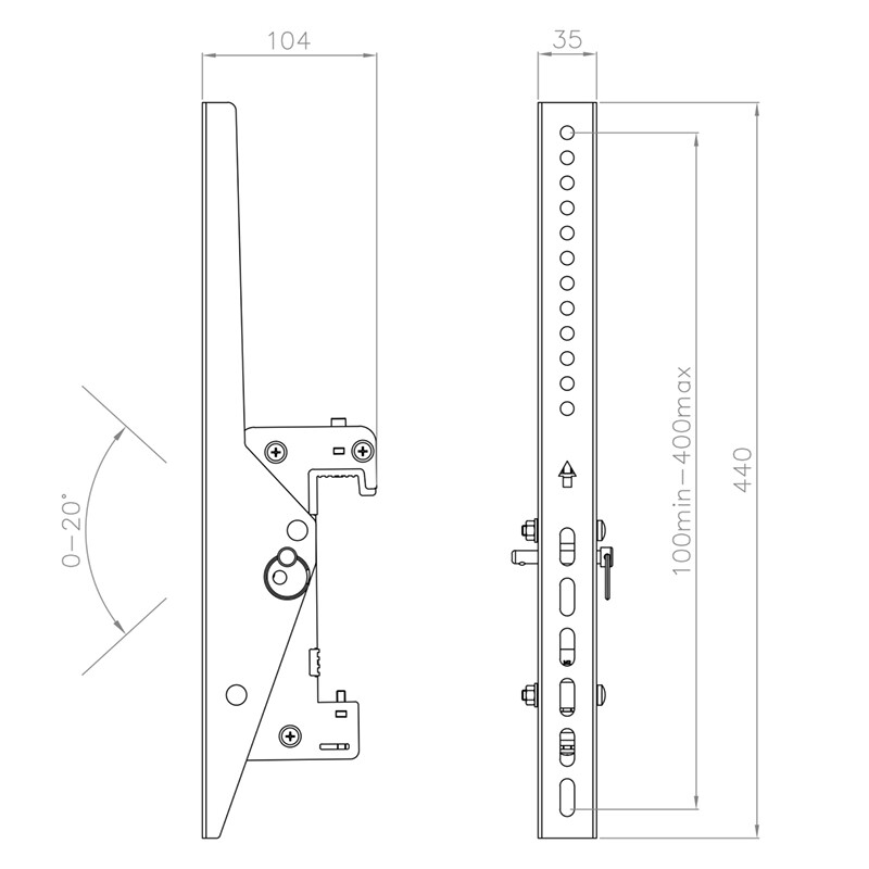 Hagor-comPROnents-R-VESA-adapterarmen-400-kantelbaar