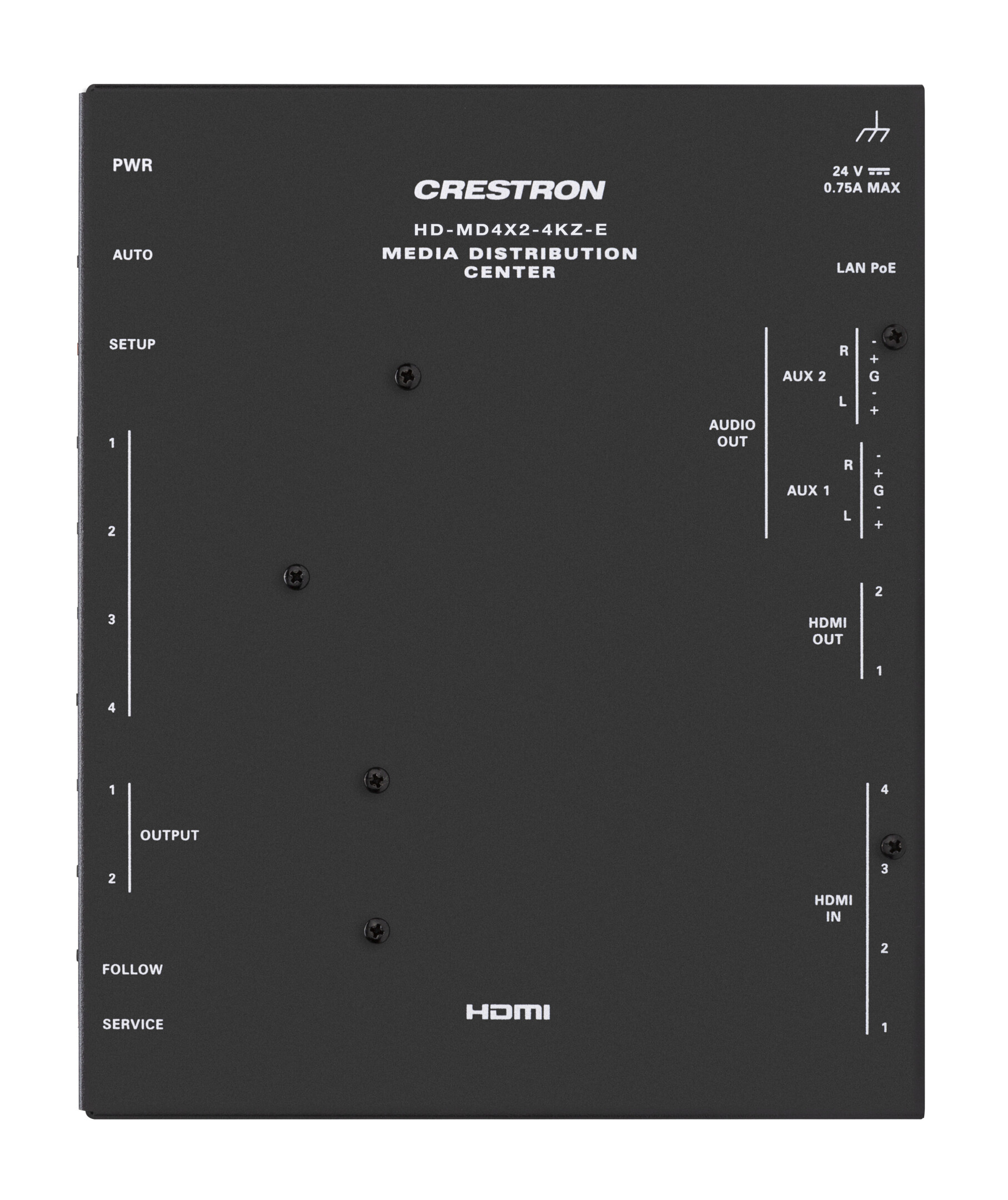 Crestron-HD-MD4X2-4KZ-E-4x2-4K60-4-4-4-HDR-AV-Switcher