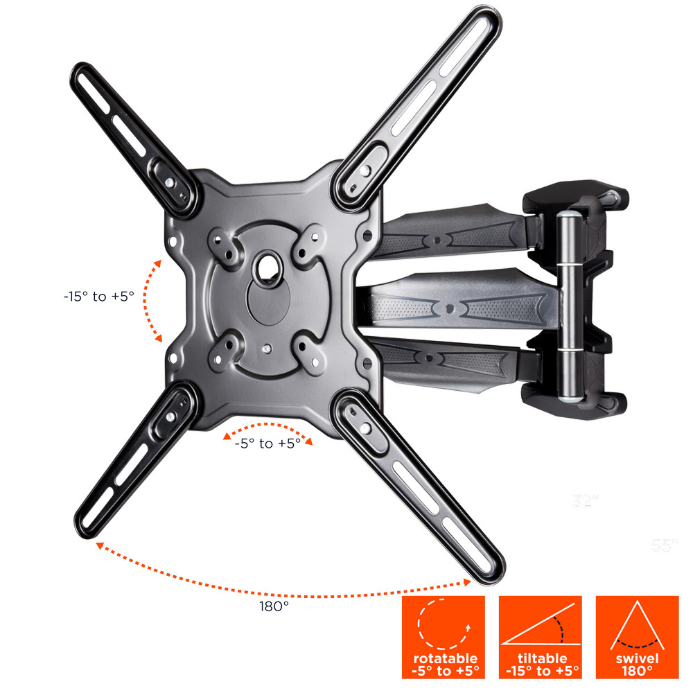 celexon-tv-display-muurbeugel-Adjust-SRT55470-Demo