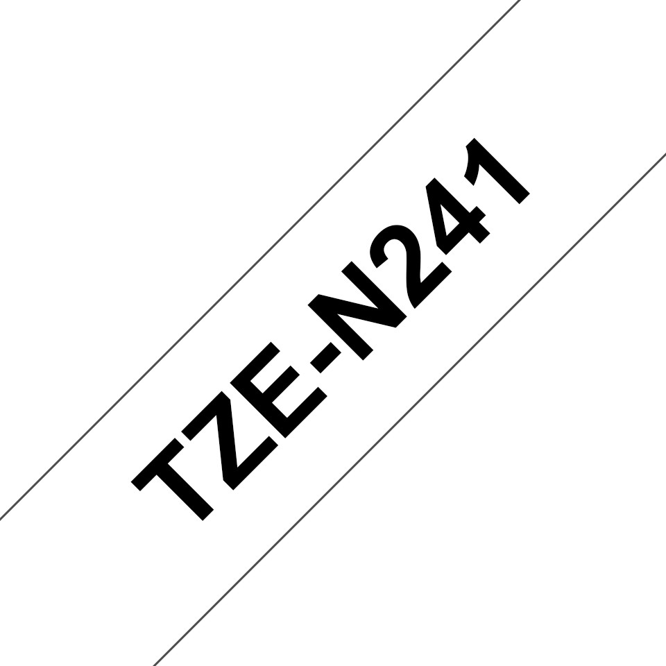 Brother-TZe-N241-Schriftband-weiss-schwarz-18mm-8m