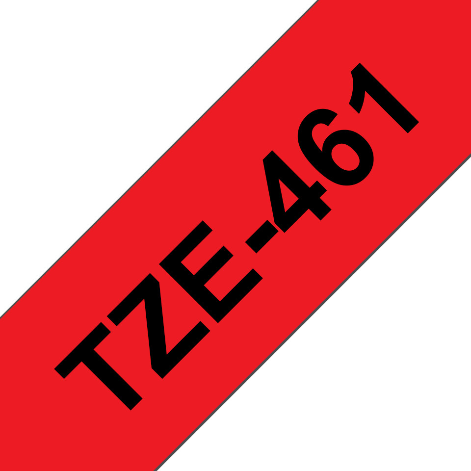 Brother-TZe-461-Schriftband-schwarz-rot-36mm-8m