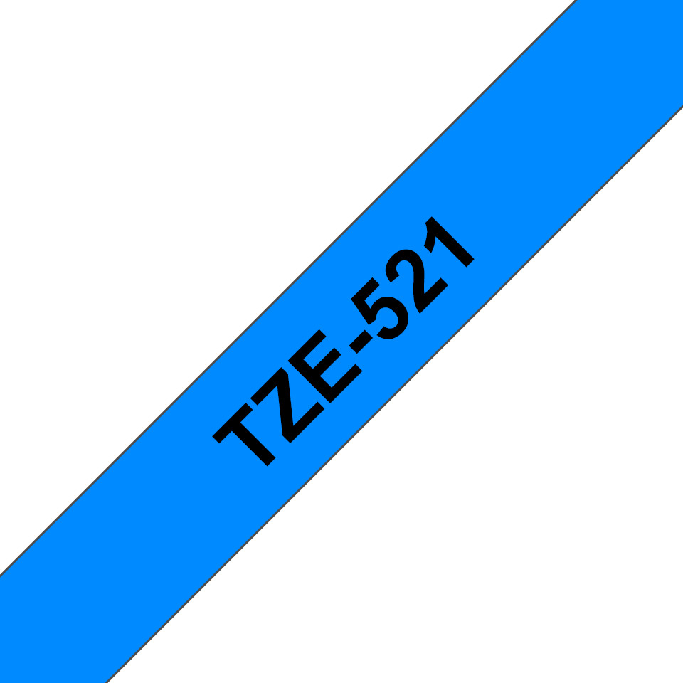 Brother-TZe-521-Schriftband-schwarz-blau-9mm-8m