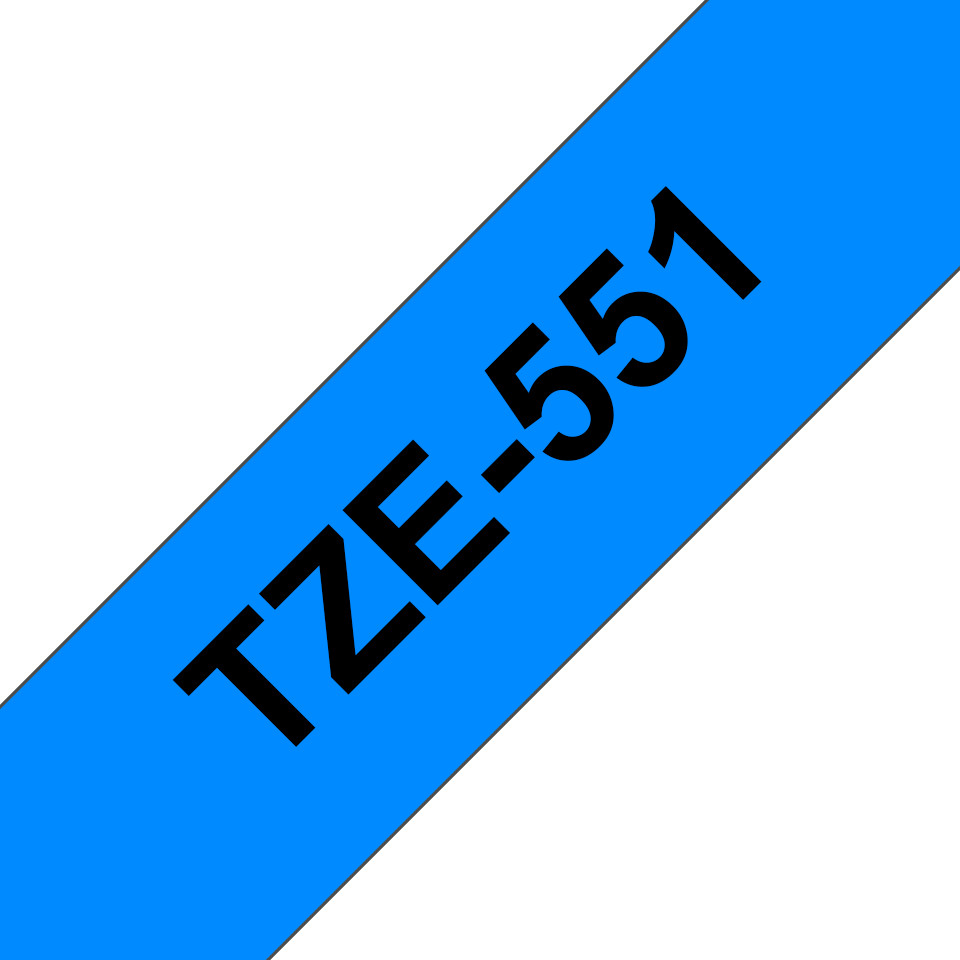 Brother-TZe-551-Schriftband-schwarz-blau-24mm-8m