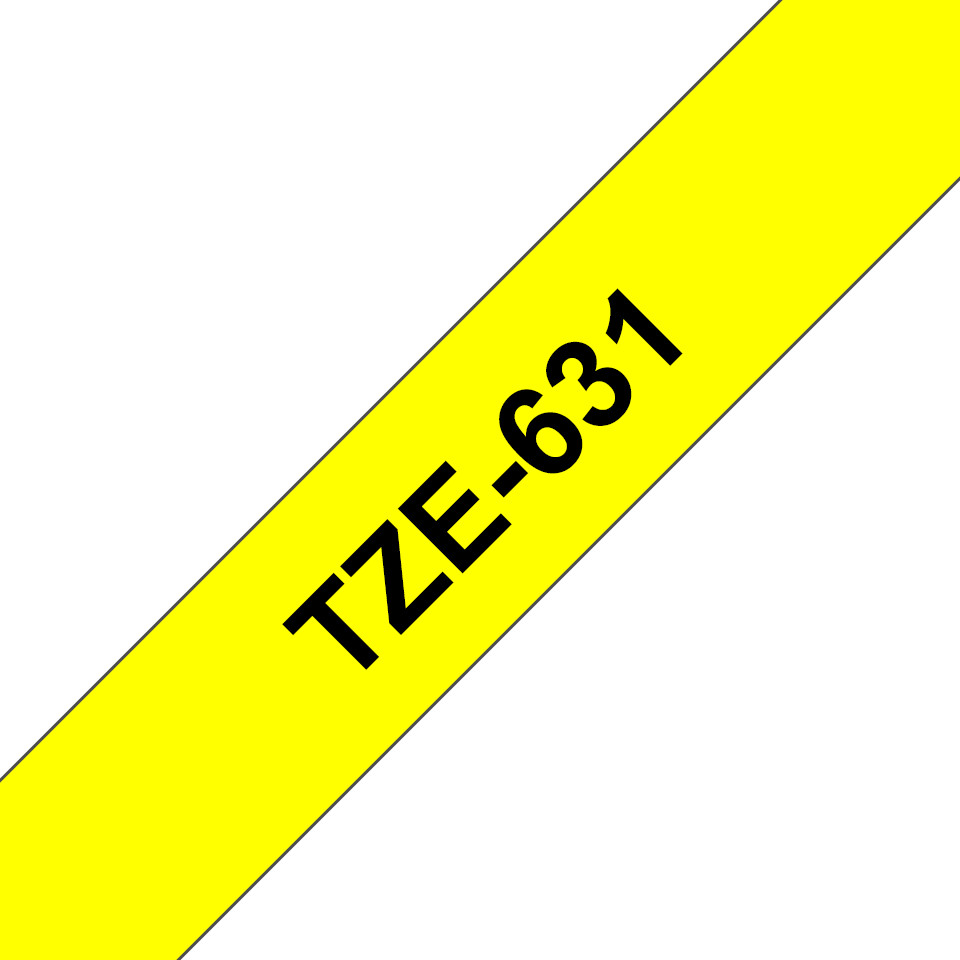 Brother-TZe-631-Schriftband-schwarz-gelb-12mm-8m