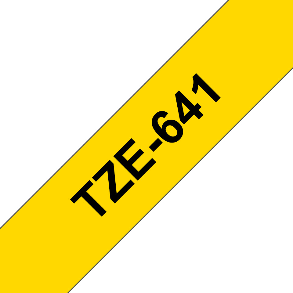 Brother-TZe-641-Schriftband-schwarz-gelb-18mm-8m