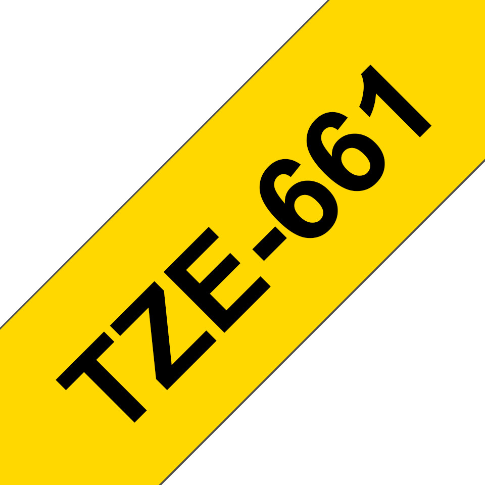 Brother-TZe-661-Schriftband-schwarz-gelb-36mm-8m